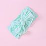 35 Colors Nylon Hair Accessories American Handmade Baby Kids Headwrap Elastic Bow Headband