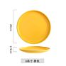 7/8/10 Inch European Nordic Style Flat Plain White round Porcelain Ceramic Dessert Dinner Plate for Restaurant