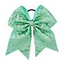 8 Inch Girls Cheerleading Hair Bow Elastic Sequin Grosgrain Ribbon Hair Bands Kids Children Hairwear Women Hair Accessories