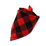 Adjustable Pet Washable Triangle Plaid Pet Bandanas Dog Scarf Bandana