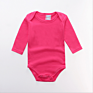 Baby Long-Sleeve Bodysuit Romper with Plain Simple Knitted