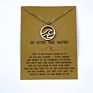Beach Ocean Blue Wave Necklace Vacation Jewelry