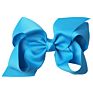 Big 6" Hair_Bows Clips Solid Color Grosgrain Ribbon Larger Hair Bows Alligator Clips Hair Accessories for Baby Girls Infants