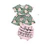 Blue Tie Dye Dress Set Kids Girl Girls Clothing Sets Kids Girls Short Set without on Maniking