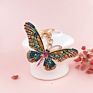 Butterfly Alloy Diamond Key Chain Gold Plated Gift Key Chain