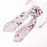 Butterfly Hair Tie Floral Print Bandana Personalized Designer Luxury Long Scarf Hair Scrunchies