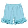 Children Clothes No Moq and Rts Cotton Baby Girl Clothes Icing Ruffle Shorts Stock Solid Color Kids Girls Shorts