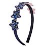 Children Glitter Star Hair Hoop Scallion Powder Star Plastic Headband