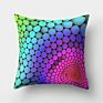 Colorful Crayon Sense Ripple Vortex Colorful Creative Cushion Peach Skin Pillowcase