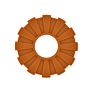 Design Sun Shape Bpa Free Silicone Food Grade Teething Toys Baby Teether