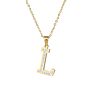 Designer Stainless Steel Zircon Alphabet Pendant Necklaces Hiphop Women Men Hip Hop Gold Chain Necklace Initial Letter Necklace