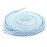 Double Layer Multi Color Flat Braid Two Toned Polyester Shoelaces for Jogging Shoes