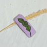 Embroidery Floral Leaf Snap Hair Clip Oval Square Fabric Sweet Retro Flower Hairpin Side Hair Clip Bb Clip for Women Girls