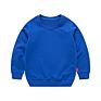 Embroidery Multiple Color Long Sleeves Cotton Plain Kids Baby Sweet Shirt Hoodie Children's Sweater