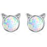 European and America Sell Children's Accessories Unicorn Cat Love-Heart Rainbow Earrings