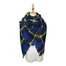 Fall Thick Tartan Scarf Oversized Blanket Soft Warm Shawl Classic Plaid for Women