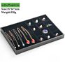 Fashionable Black Pu Frame Jewellery Tray Display for Jewelry Shop Home Use Accessories Storage like Earrings Rings Watches Etc.