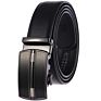 Gina Free Logo Men's Real Leather Ratchet Dress Belt with Automatic Buckle