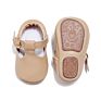 Hard Sole Genuine Leather T-Bar Mary Jane Baby Girls Shoes Infants Toddler Baby Princess Ballet Shoes Newborn Crib Shoes