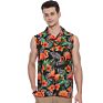 Hawaii Shirt for Men Floral Beach round Bottom Casual