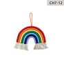 Home Decor Nordic Style Boho Cotton Rainbow Macrame Wall Hanging