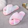 Home Slippers Shoes Ladies Cross Soft Plush Furry Female Open Toe Slides Women Warm Faux Fur Slippers