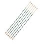 Hupo.Hutu Natural Minimalist Dainty Handmade Glass Cut String 18K Gold Plated Beading Crystal Bracelet for Women