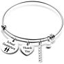 Imitation Pearl Coin Disc Toppik Accessories Christmas Halloween Gifts Adjustable Love Heart Pop It Bracelets & Bangles