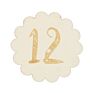 Infant Memory Card Flower Fridge Wooden Craft Laser Engraving Monthly Milestone Card