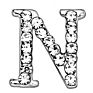 Initial Pave Clear Gem Dangling Alphabet Letter Surgical Steel 14G Navel Belly Button Ringsbody Piercing Jewelry