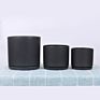 Ins Matte Glazed Ceramic Planter Pot with Saucer Modern round Decor Indoor Planter with Drainage Hole for Plants