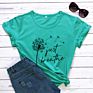 Just Breathe 100% Cotton T-Shirt Vintage Women Anxiety Graphic Tshirt
