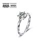 Krkc Solitaire Cluster Heart Wedding Bands 1/2 1 Ct 925 Sterling Silver Vvs1 Diamond Moissanite Engagement Rings for Women