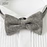 Last Design Mens Tuxedo Wool Bow Ties for Men Handmade