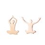 Lovely Girl Dancing Jewelry Stainless Steel Jewellery Cute Ballerina Yoga Skipping Rope Girl's Earring