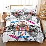 Luxury Logo100% Polyester Queen Size King Size Duvet Cover 3D Print Bedding Set