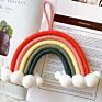 Macrame Designed Rope Rainbow Wall Hanging Decor