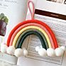 Macrame Designed Rope Rainbow Wall Hanging Decor