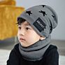 Men's Woolen Hats for Autumn and Warm Knitted Parent-Child Hat Bib Suits Warm Hats