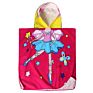 Microfiber Kids Cartoon Print Beach Towel Poncho, Children Beach Poncho, Kids Hooded Beach Poncho Towel