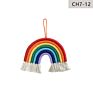 Mixed 14 Colors Ins Home Decor Hand Woven Kids Room Rainbow Hanging Decoration Rainbow Macrame Wall Hangings