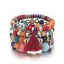 Natural Stones Bracelet for Women Tassel Charm Set Lady Jewelry Boho Bracelet