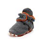 Old Fashioned Snap Drawstring Infant Bedroom Shoes Baby Booties with Wool