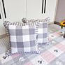 Pastoral Cotton Pillowcase Quilted Sofa Pillow without Filling Office Living Room Bedside Cotton Pillow Cover