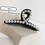 Pearl Plastic Elegant Clamp Korean Hair Claw Clip