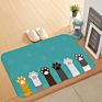 Personalized Cat Paw Print Kitchen Anti-Skid Door Mat