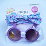 Pretty Children Hair Accessories Set Baby Girl Sunglasses and Headband Sets Cute Bow Hairband for Girl