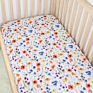 Printing Soft Baby Fitted 100% Cotton Crib Sheet Set