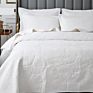 Quilts Bedding Bedspreads Customized Logo Luxury Embroidery Bedspreads Sets Colcha 100% Cotton Home Goods Cotton Bedspread