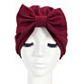 Retro Bow-Knot Knotted Headwraps for Women African Turban Pre-Tied Beanie